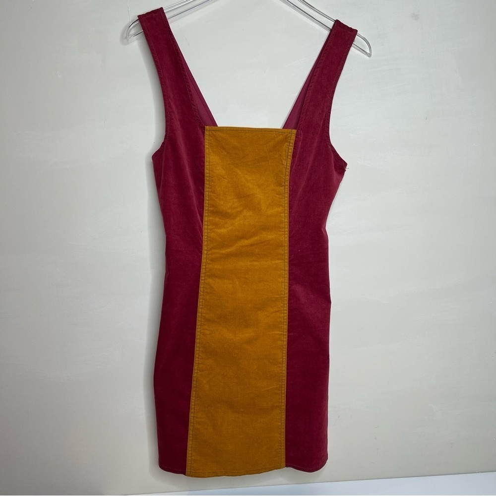 BDG Urban outfitters Taylor Uncut Corduroy Colourblock Dress